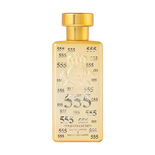 Bottle of Al Jazeera 555 fragrance with sleek design and elegant packaging, showcasing the perfume inside.