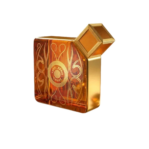 Bottle of Novo Perfumes Ambre fragrance with a sleek, amber-colored design and elegant packaging.