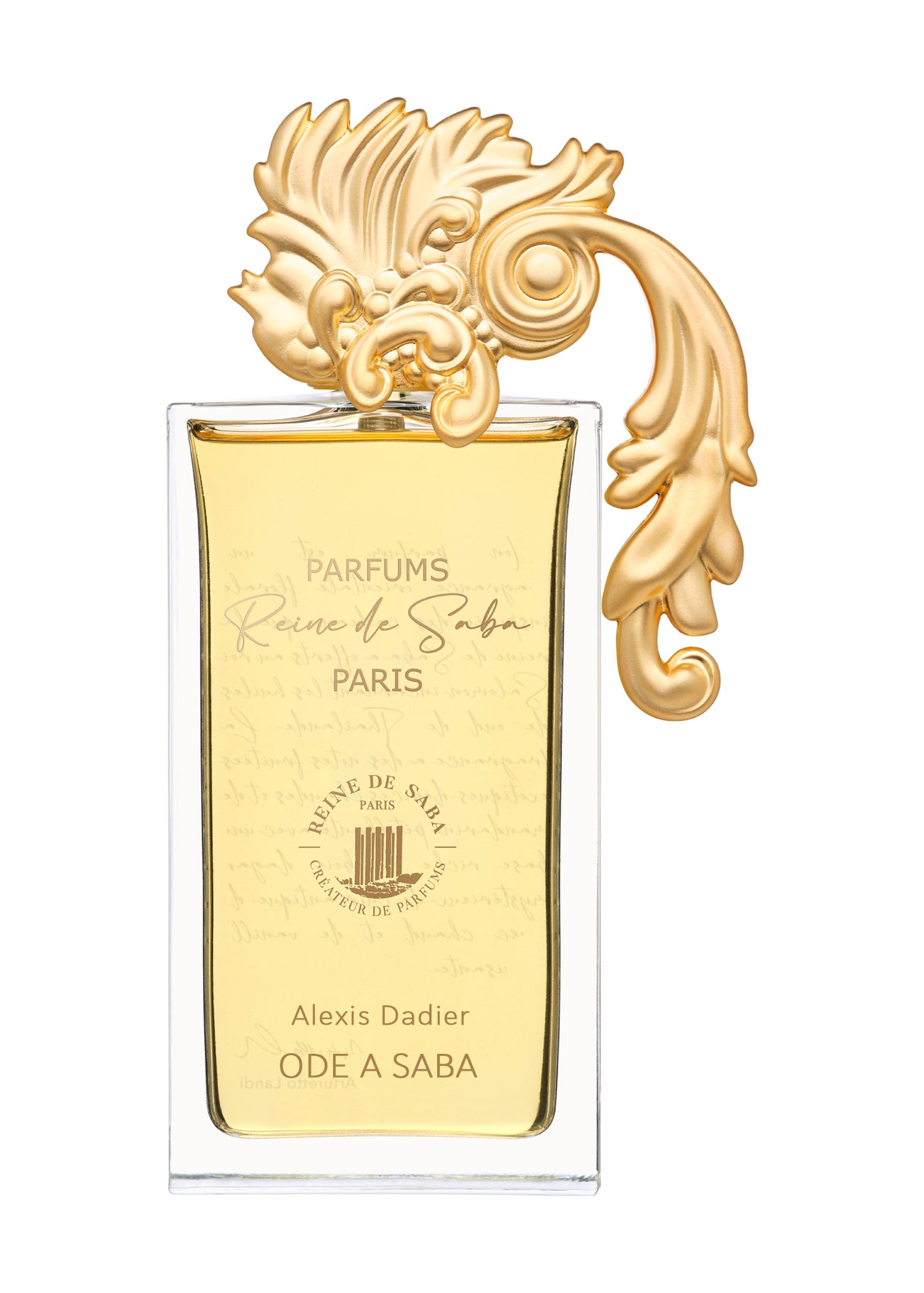 Odé a Saba perfume by Novo Perfumes displayed in a sleek bottle with a minimalist design on a neutral background.