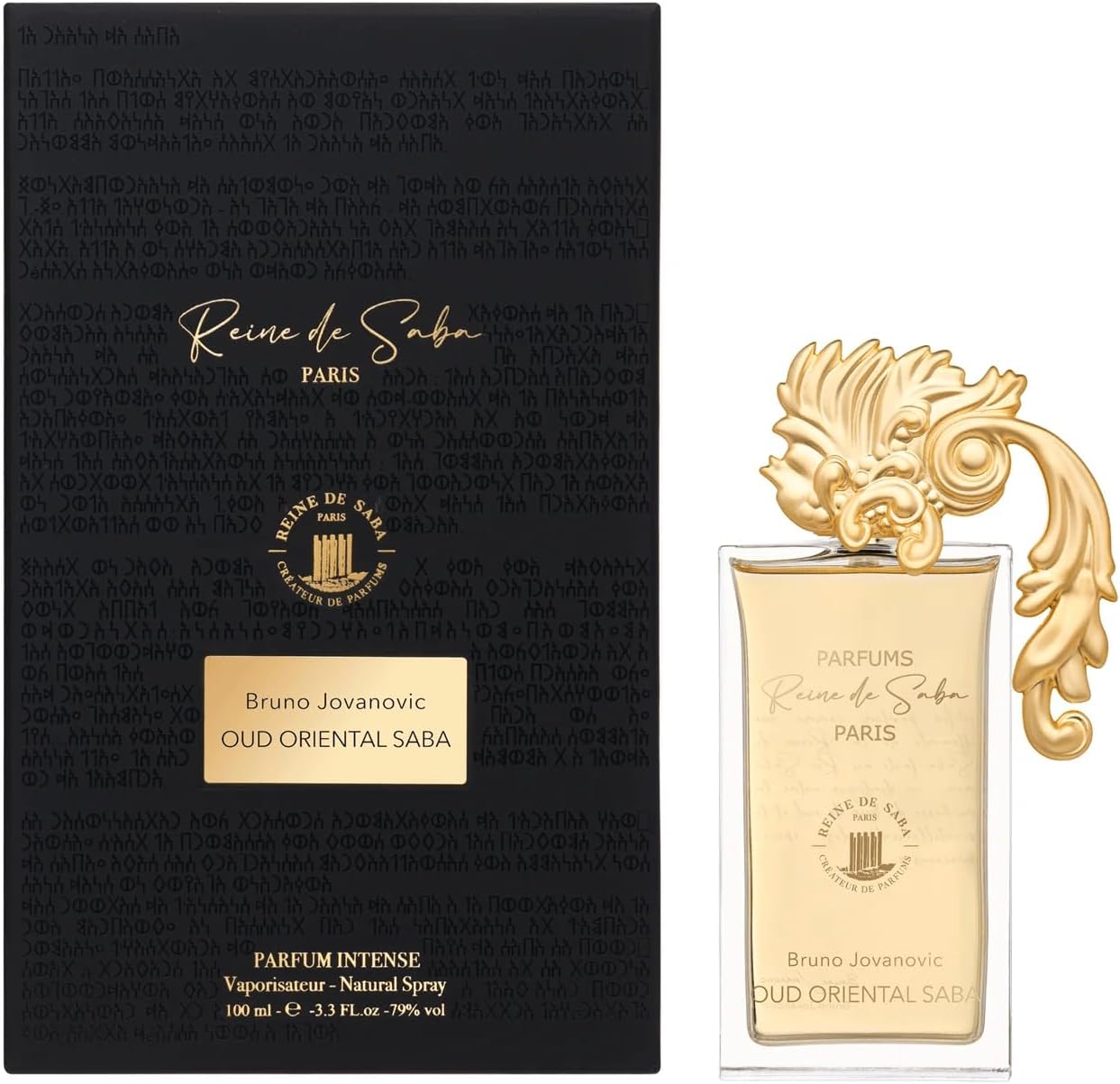 Bottle of Novo Perfumes Oud Oriental Saba perfume with elegant packaging and rich, oriental scent profile.