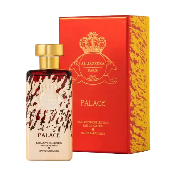 Image of Novo Perfumes Palace fragrance bottle with elegant gold accents and a sleek, modern design.
