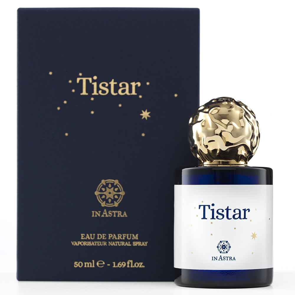 Tistar perfume by Novo Perfumes, elegant glass bottle with a sleek design, showcasing the luxury fragrance.